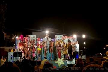Drag Arush, reinona de las fiestas de Ayatima de Marzagán (Foto Francisco J. Santana)